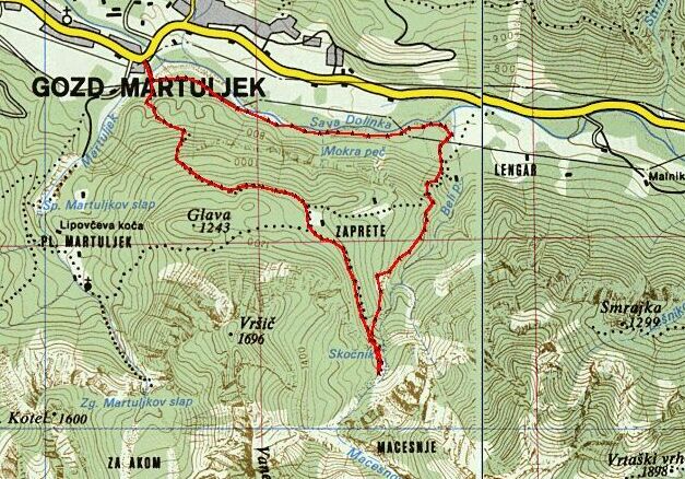 Trip8 - Gozd Martuljek, Beli potok, Gozd Martuljek